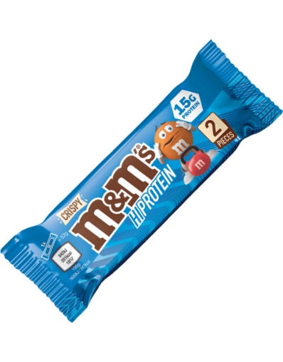 Kép M&M's Crispy Magas Fehérjetartalmú Szelet 52g - Tejcsokoládé