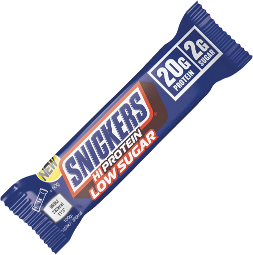 Kép Snickers Alacsony Cukortartalmú Fehérjeszelet 57g - Tejcsokoládé