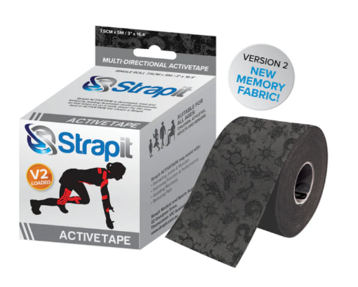 Kép DYNAMIC ACTIVETAPE 7,5CM x 5M  - FEKETE