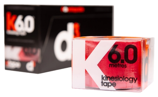 Kép K6.0 Kineziológiai Szalag Piros 5cm x 6m - d3Tape