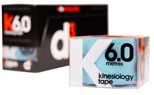 Kép K6.0 Kineziológiai Szalag Jégkék 5cm x 6m - d3Tape