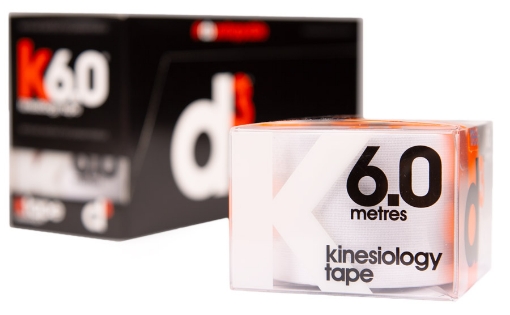 Kép K6.0 Kineziológiai Szalag Fehér 5cm x 6m - d3Tape