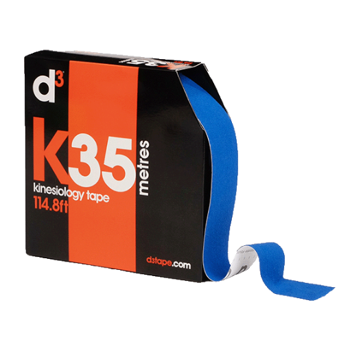 Kép K35 Kineziológiai Szalag Királykék 5cm x 35m - d3Tape
