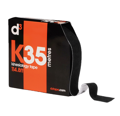 Kép K35 Kineziológiai Szalag Fekete 5cm x 35m - d3Tape